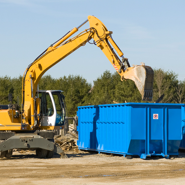 how does a residential dumpster rental service work in Mertens